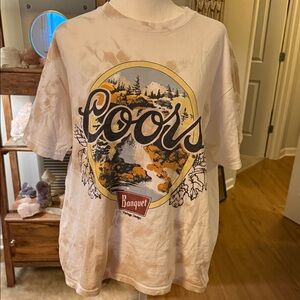 Recycled Karma  White Tye Dye Cotton T-Shirt